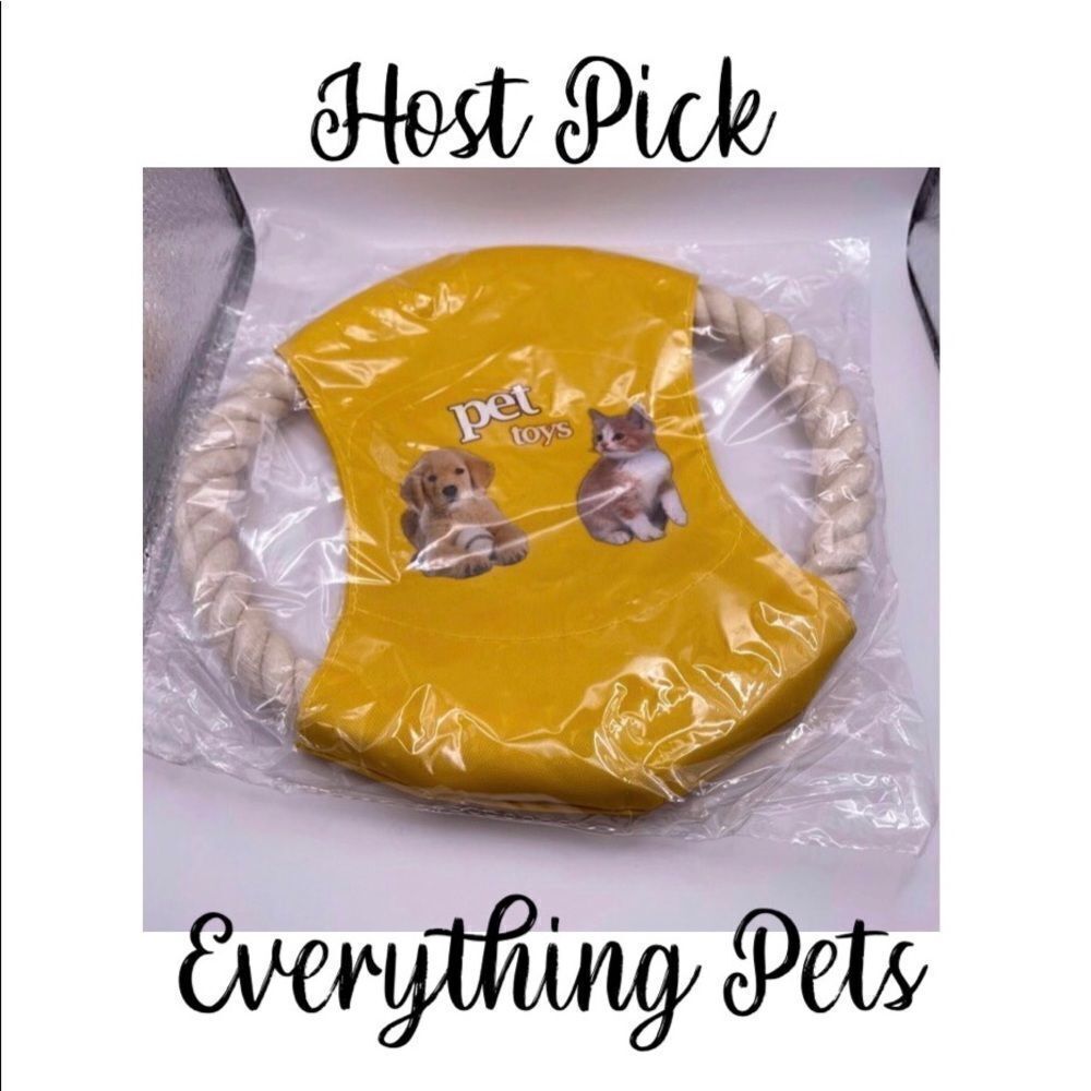 Rope Frisbee Pet Toy, New in Package